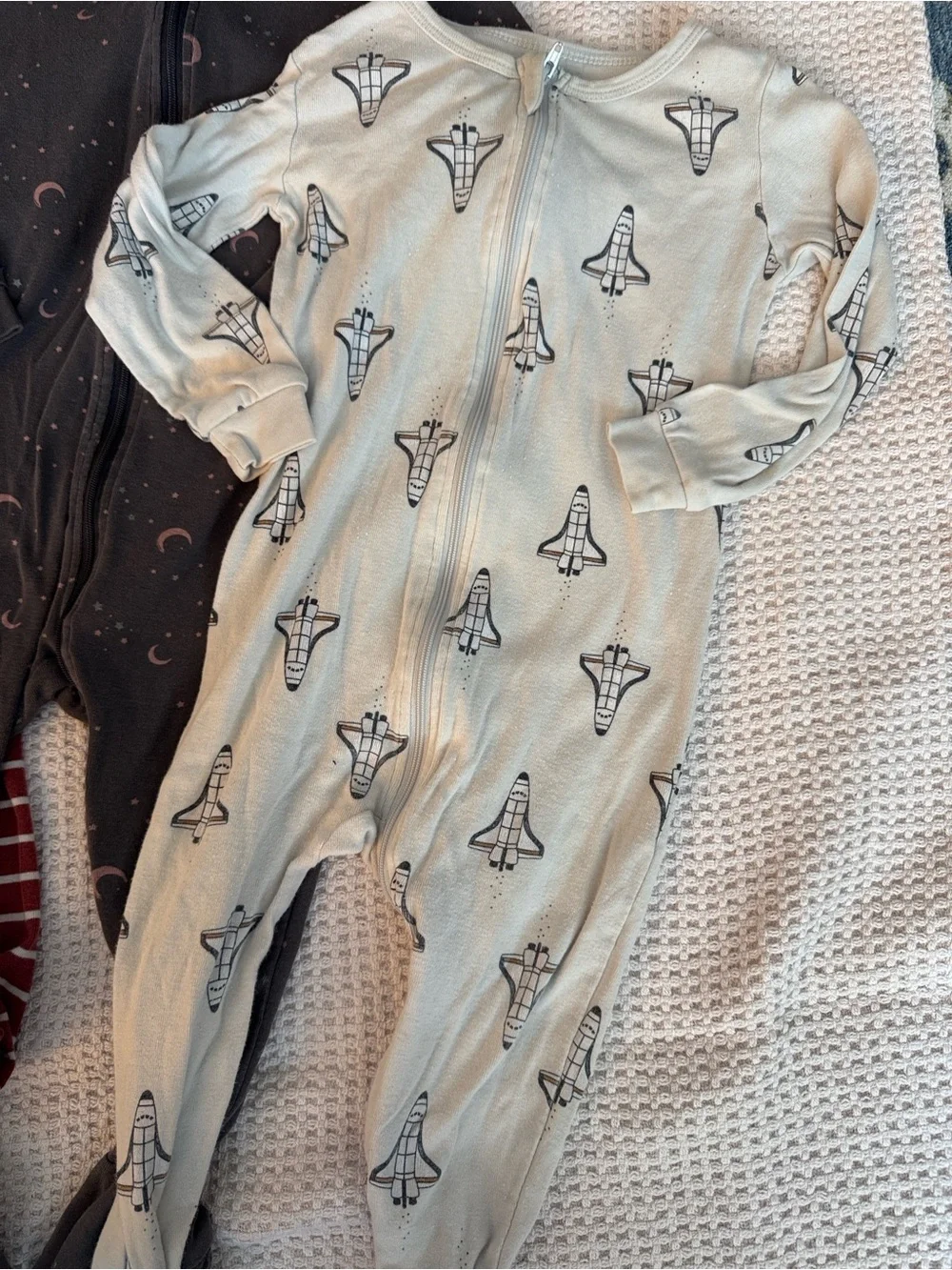 Bundle of 7 Petit Lem Zippered Footie Pajamas